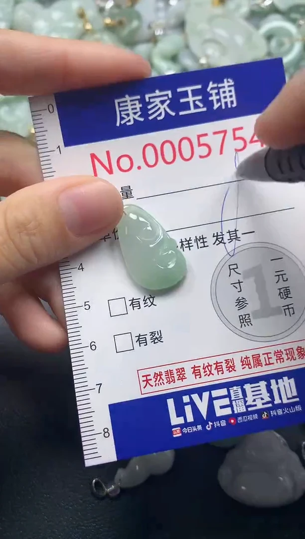 吊坠(不含链)未镶嵌翡翠5754