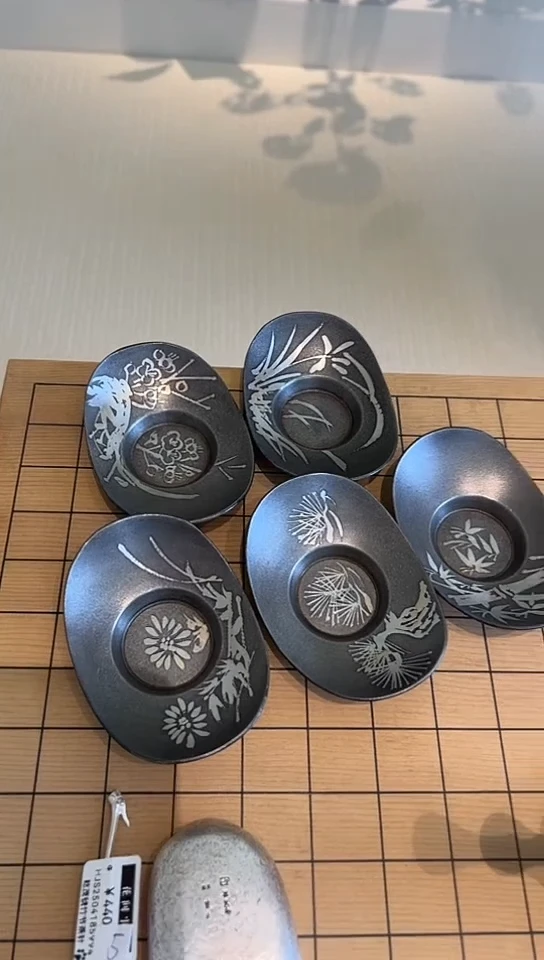 茶道摆件 锡茶托403700000000