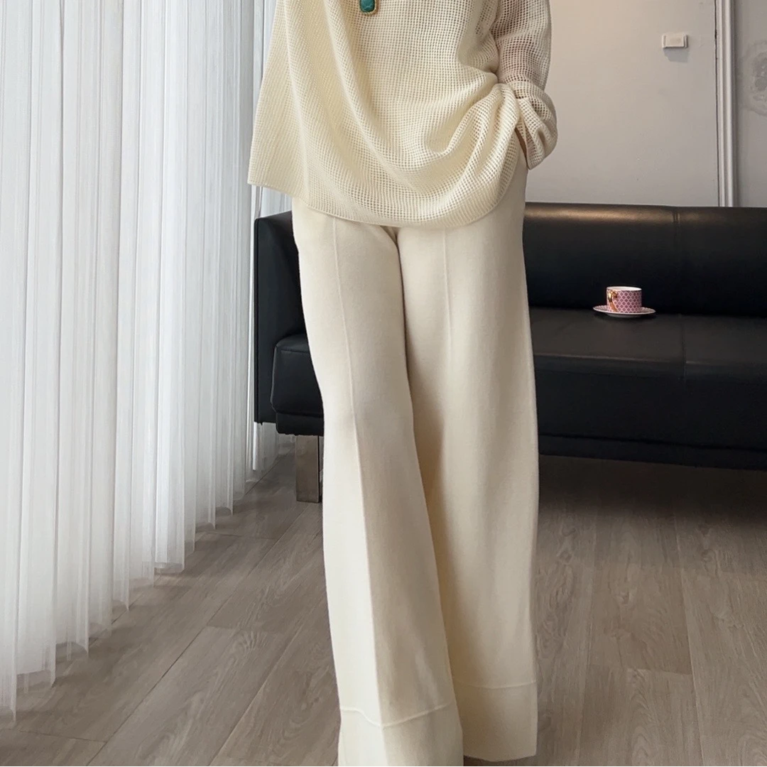 通勤静奢风通勤风休闲风直筒裤休闲裤1008