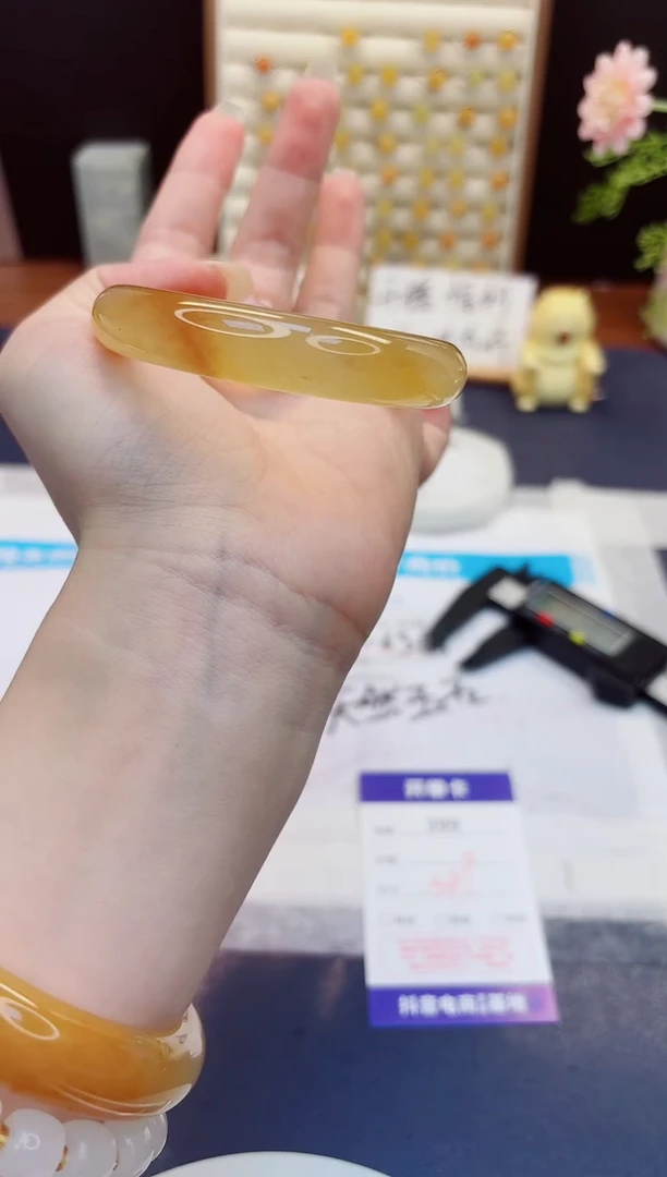 未镶嵌手镯石英质玉399-财气镯-圈口54