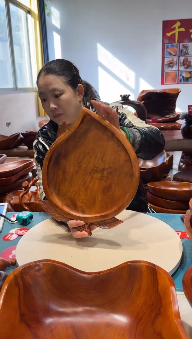 木金丝桃心果盘  38*31*4.3