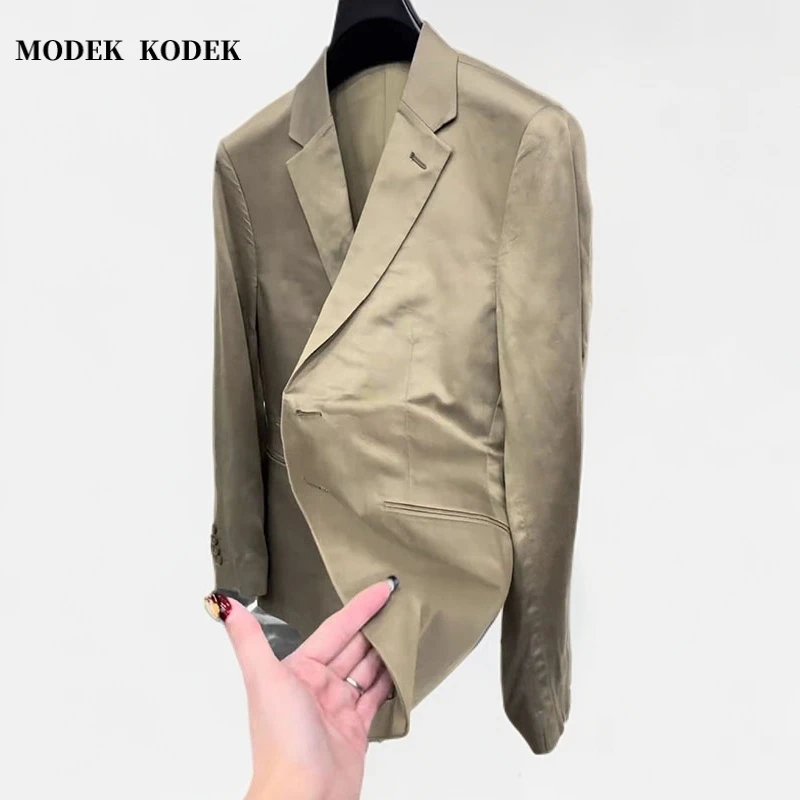 MODEK KODEK春夏新款男商务休闲西服上衣高级感潮牌时尚百搭外套