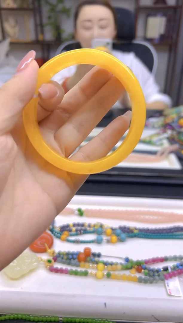 蜜蜡未镶嵌手镯DIY款S450