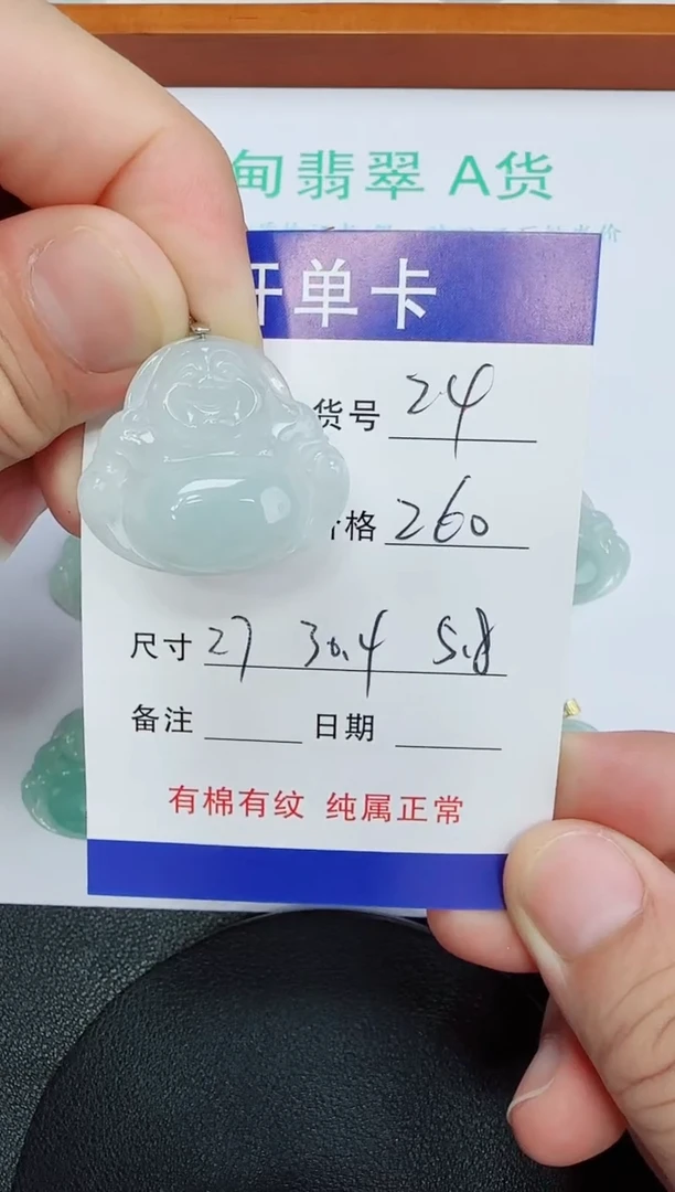 吊坠(赠链)未镶嵌翡翠24