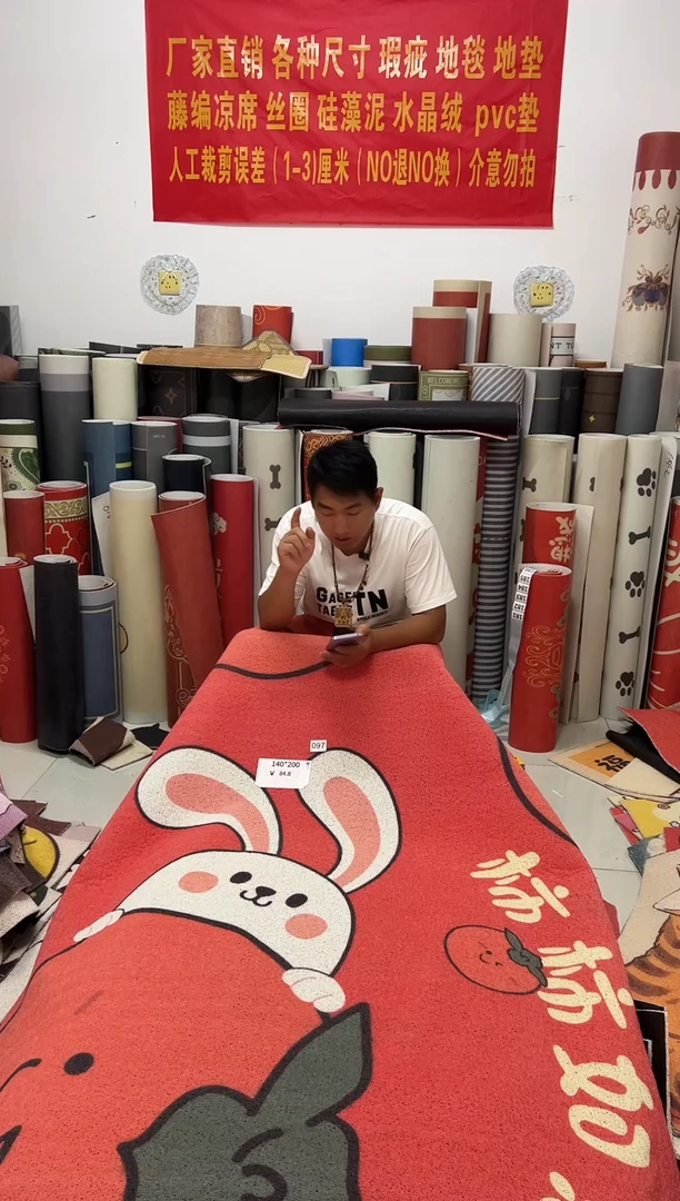 不退不换瑕疵丝圈地毯140*200cm097