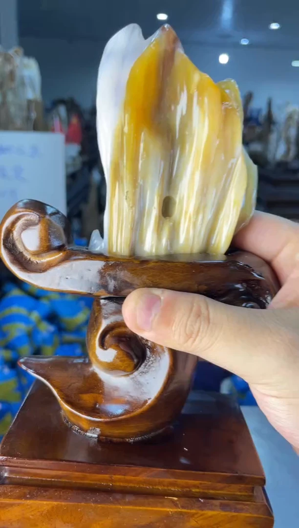 未镶嵌摆件硅化玉22