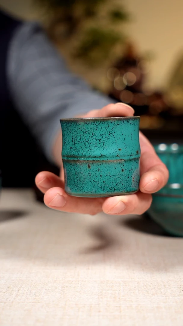 摆件陶瓷菲****）钧瓷茶器摆件