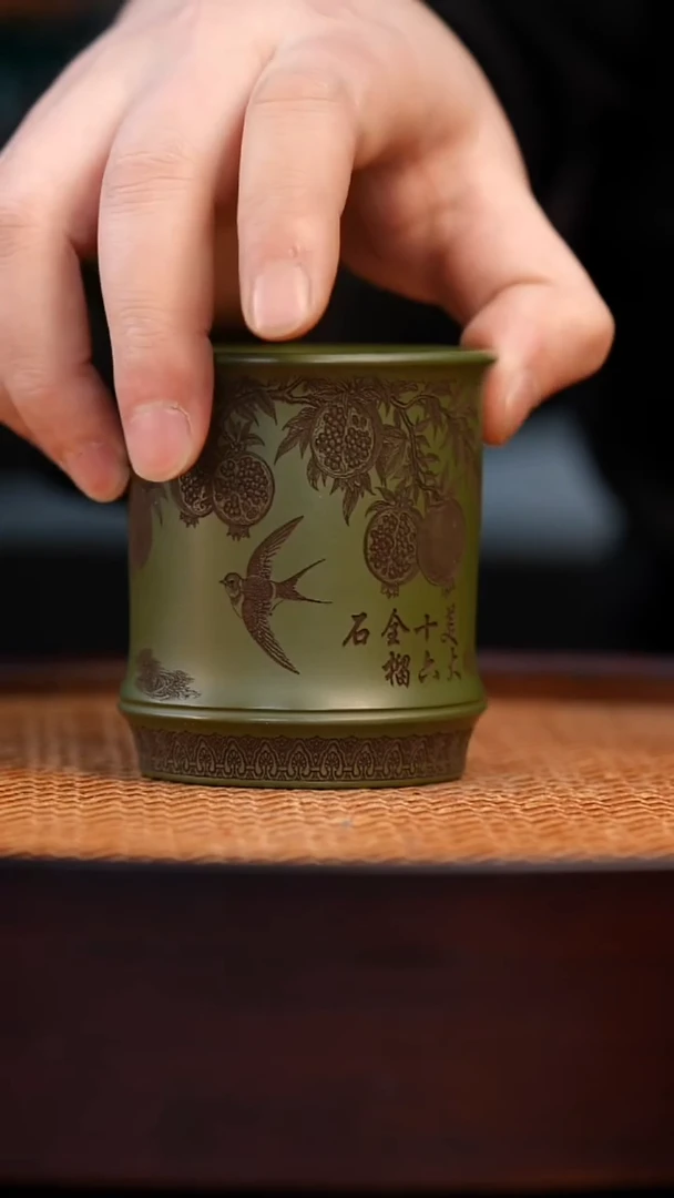 茶杯紫砂宜兴原矿全手紫砂杯