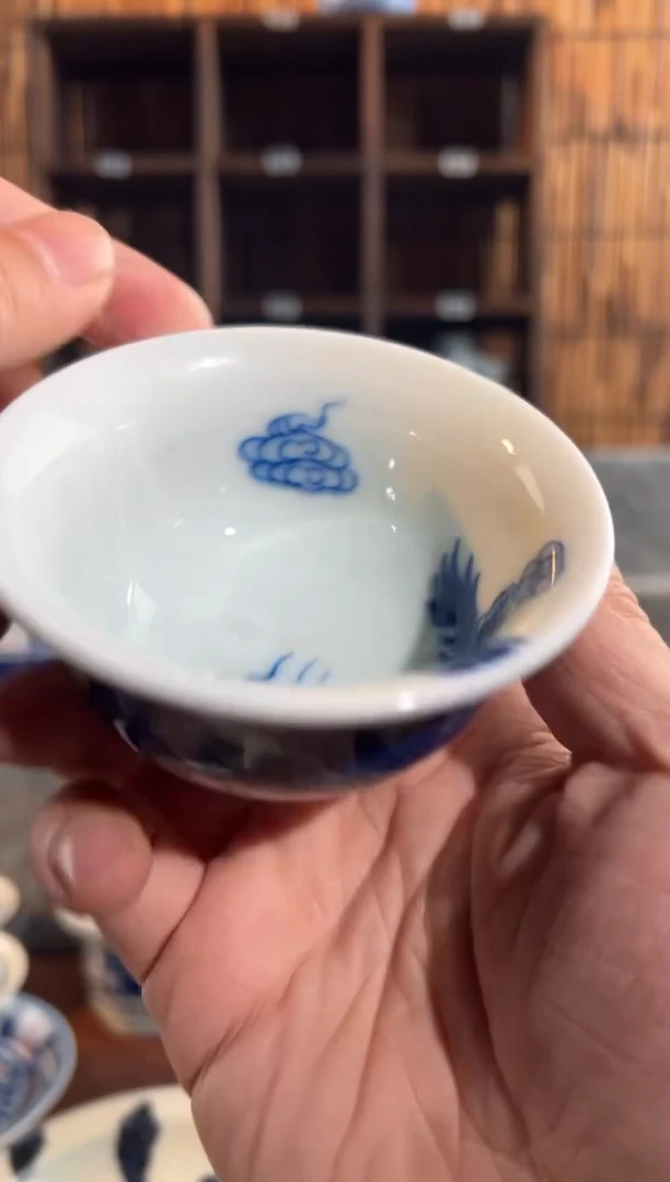 【闪购商品】849天禄言瓷手绘茶器天花板