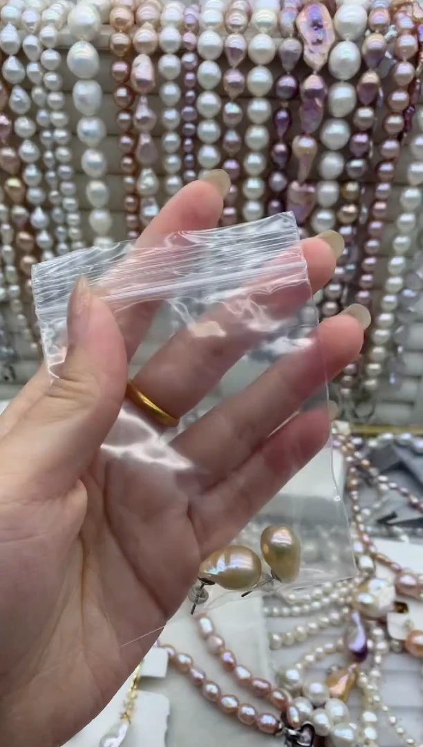 【闪购商品】淡水珍珠耳饰银S925镶嵌es