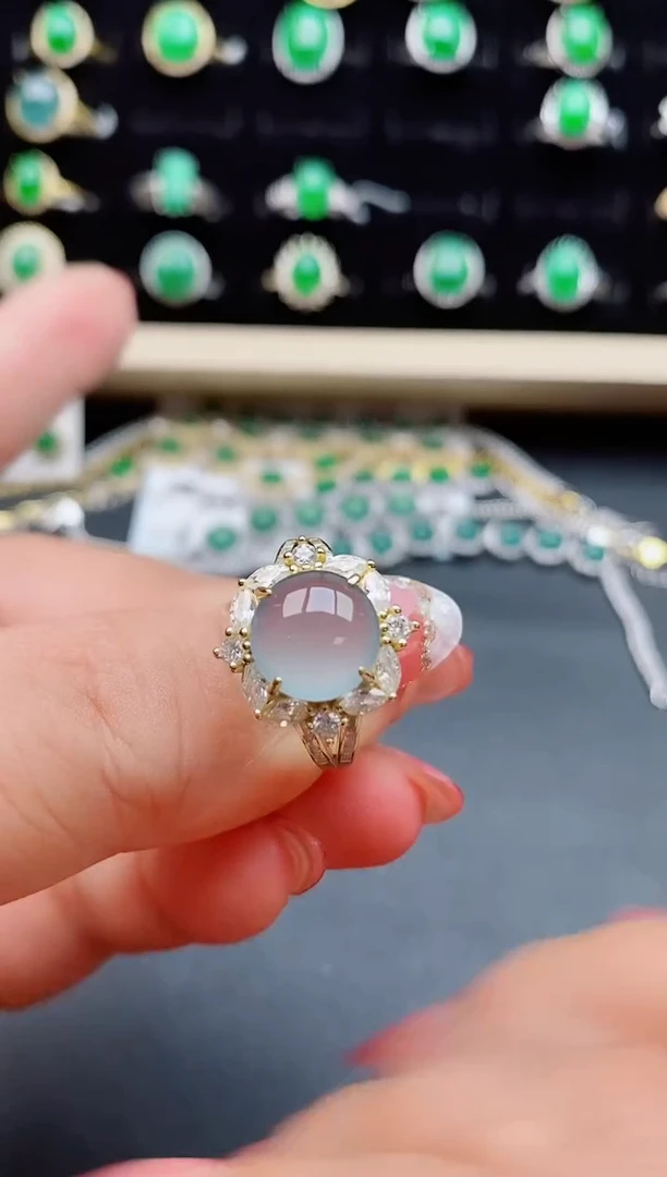 【闪购商品】翡翠戒指银S925镶嵌121212