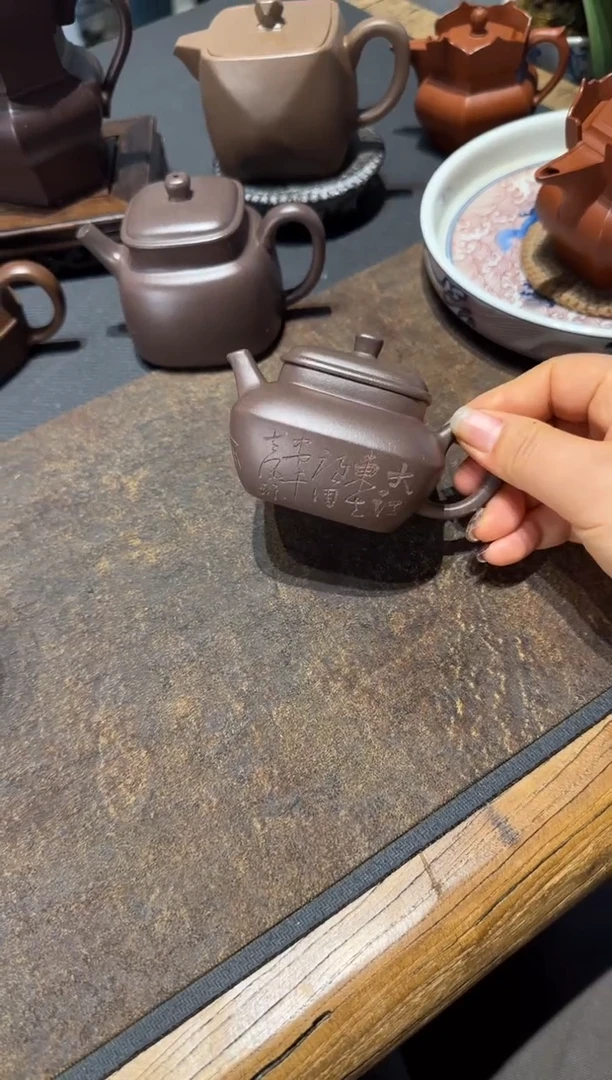 【闪购商品】紫砂茶壶天青合欢