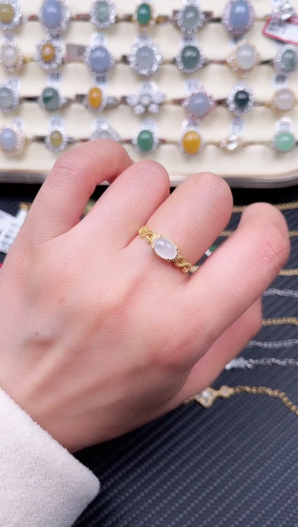 【闪购商品】翡翠戒指未镶嵌天然A货翡翠