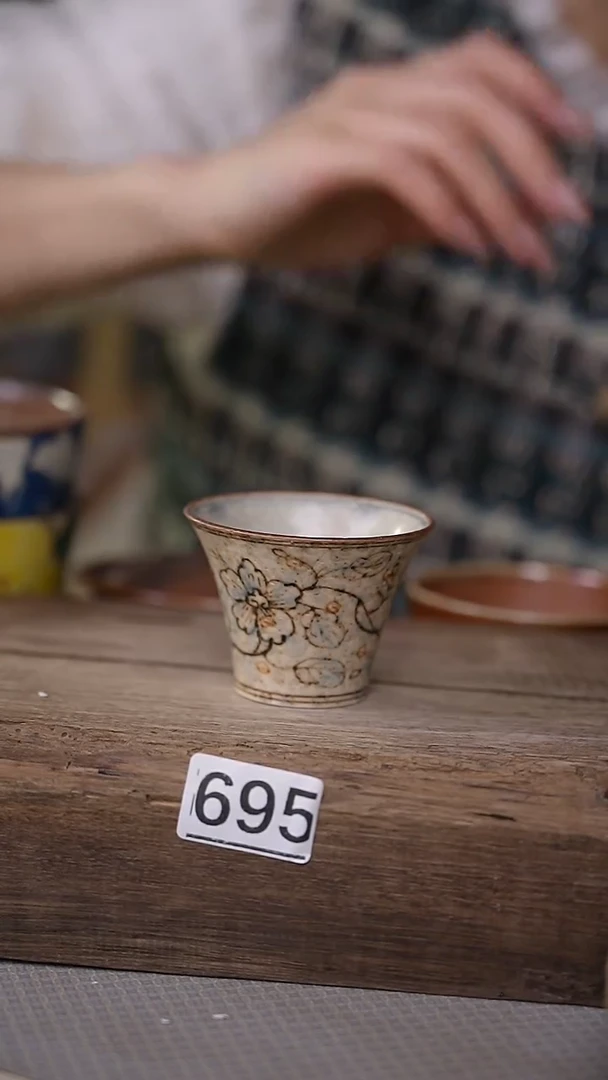 【闪购商品】瓷片高古青花系列·沐音设计师款/杯