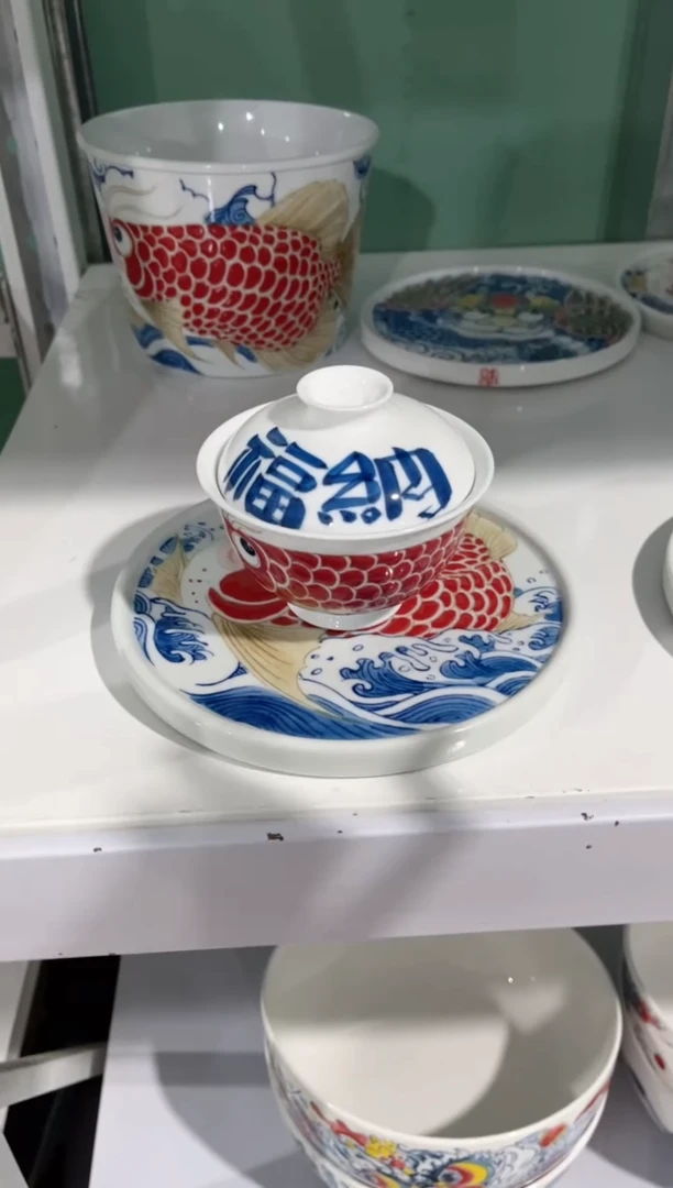 拙明院（微瑕价格）盖碗+壶承