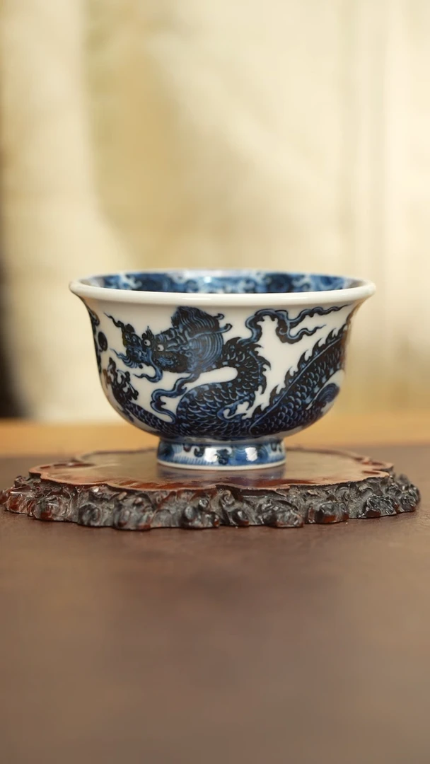 【闪购商品】丰雅赏玩龙纹压手杯