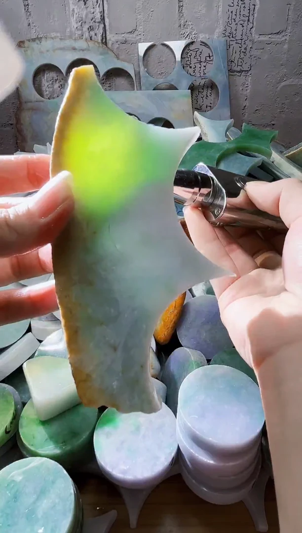 配石翡翠天然翡翠A货342