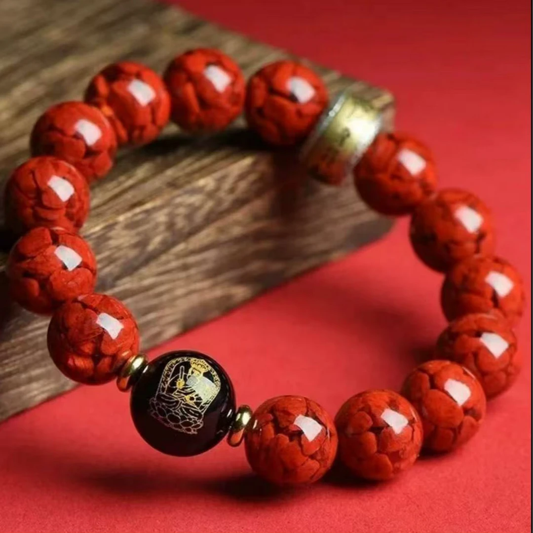 含辰砂工艺品高含量晶体砂（双手护）手链平安时尚男女同款手串