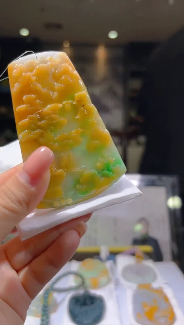 未镶嵌定制翡翠17/1025/C/发其一件/山水