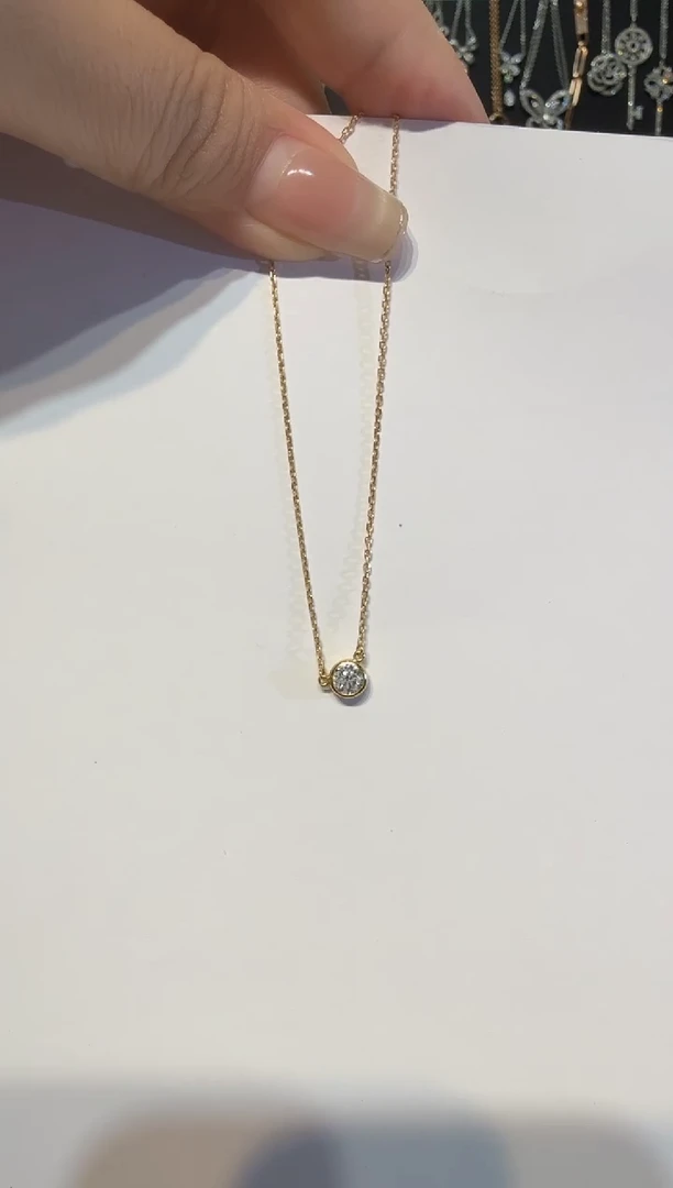 18K金镶嵌实验室培育钻石戒指