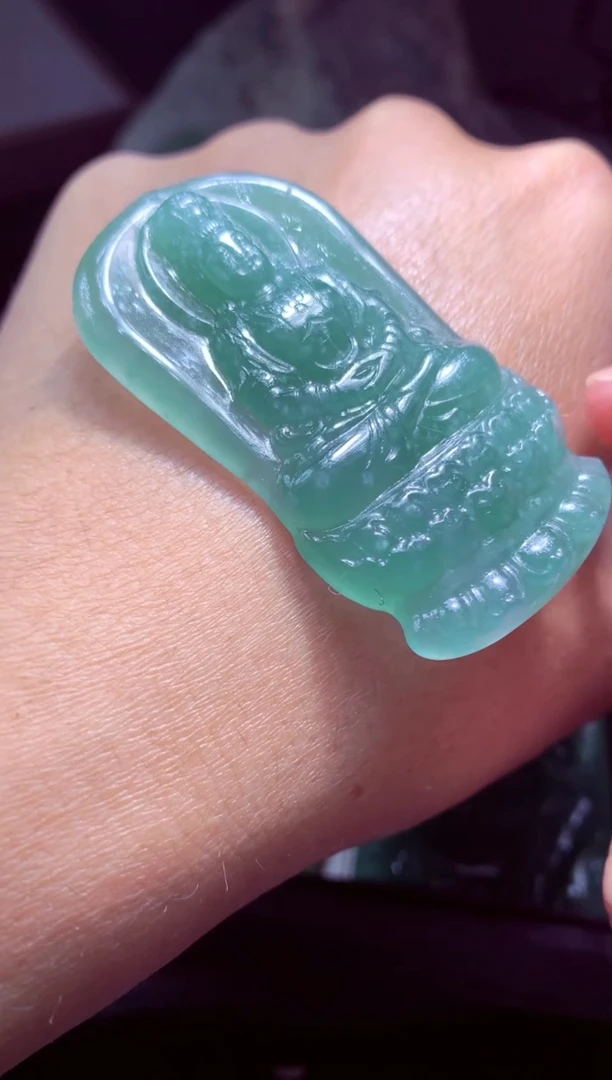 未镶嵌定制翡翠静*天然翡翠A货吊坠 官方基地发货