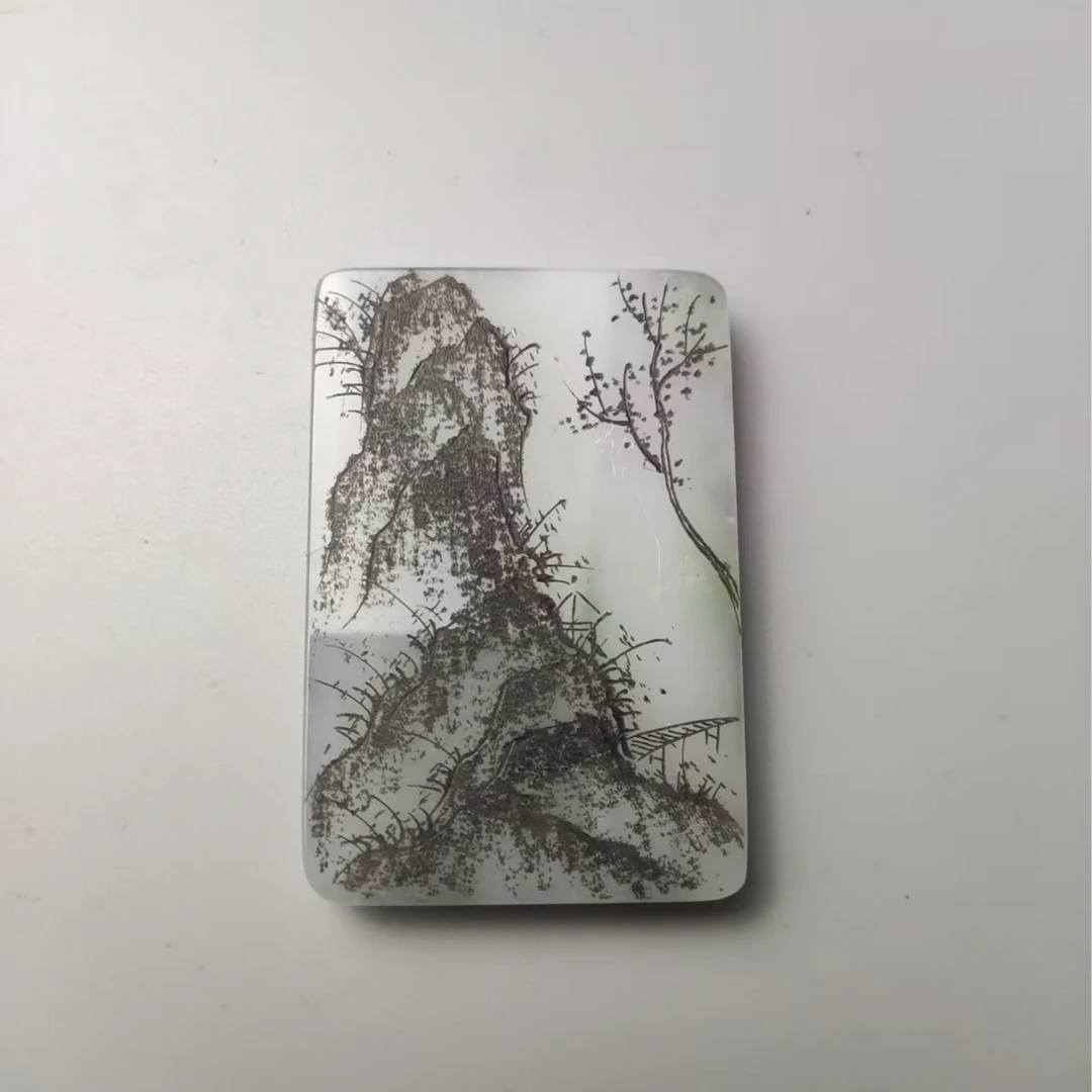 和田玉----山水吊坠（于田）2848