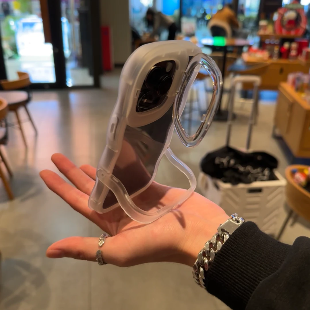 欧克里里懒人板凳双支架适用iPhone16/15手机壳苹果13/14透明11/1