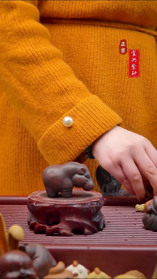 紫砂茶宠宜兴紫砂茶宠摆件