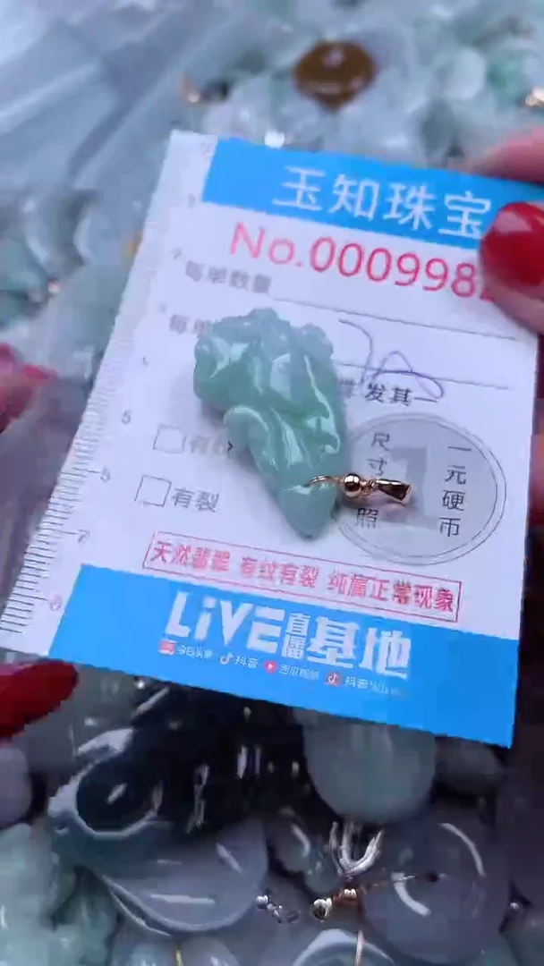 吊坠(不含链)未镶嵌翡翠9982