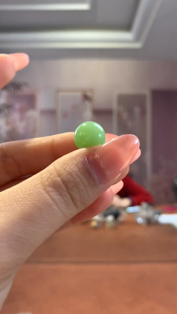 【闪购商品】和田玉单珠未镶嵌满翠单珠一颗