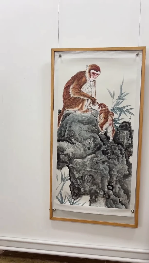 国画童建明8平尺工笔花鸟石榴定金链接