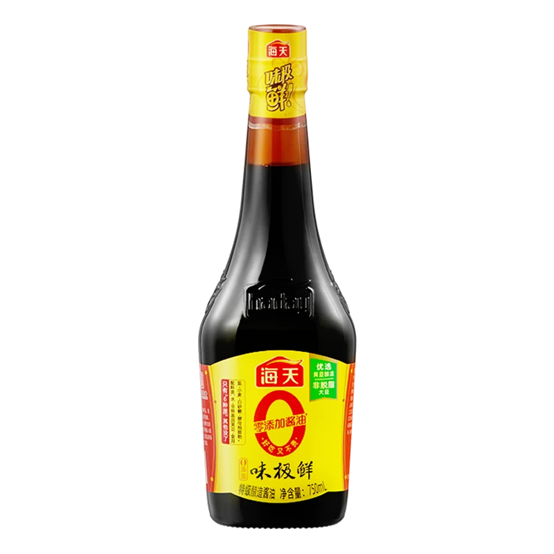 海天0添加味极鲜酱油750ml