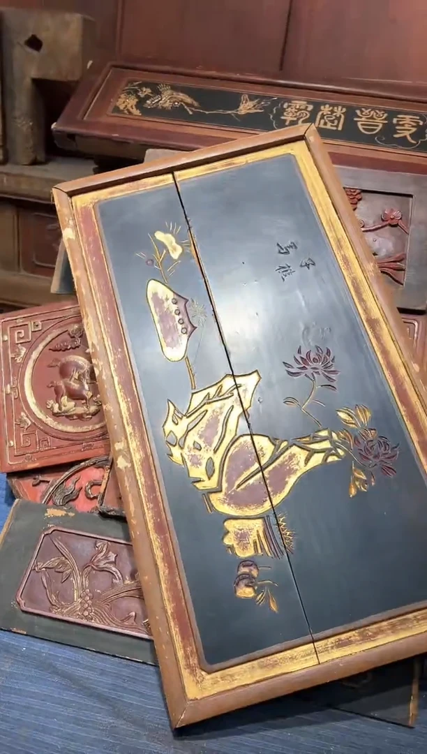 香榧木历**木老木雕花板