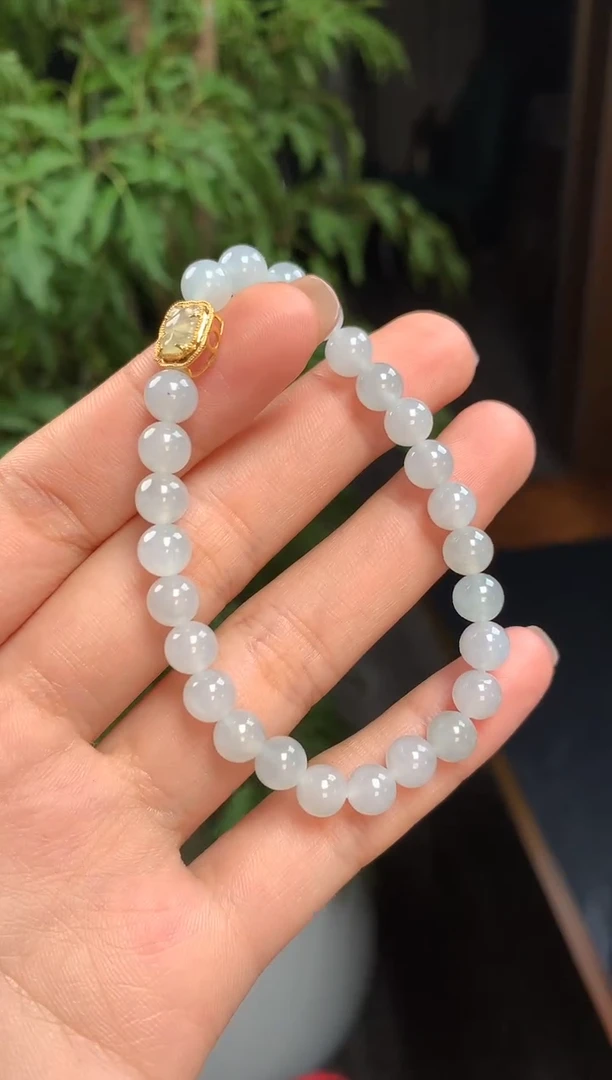 18K金镶嵌手串翡翠翡翠手串