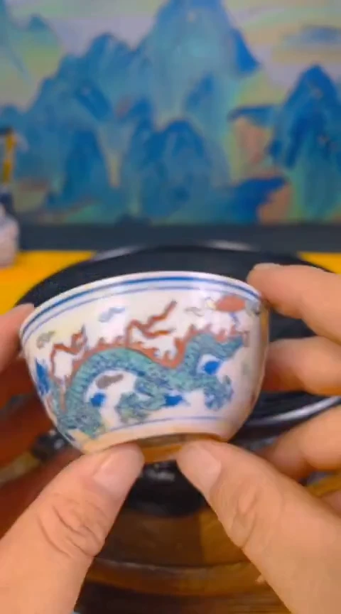 摆件景德镇陶瓷青花摆件22