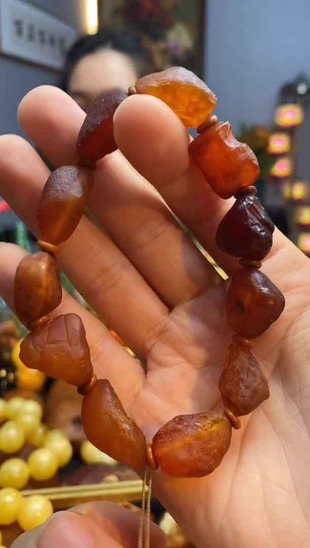手串琥珀未镶嵌手串