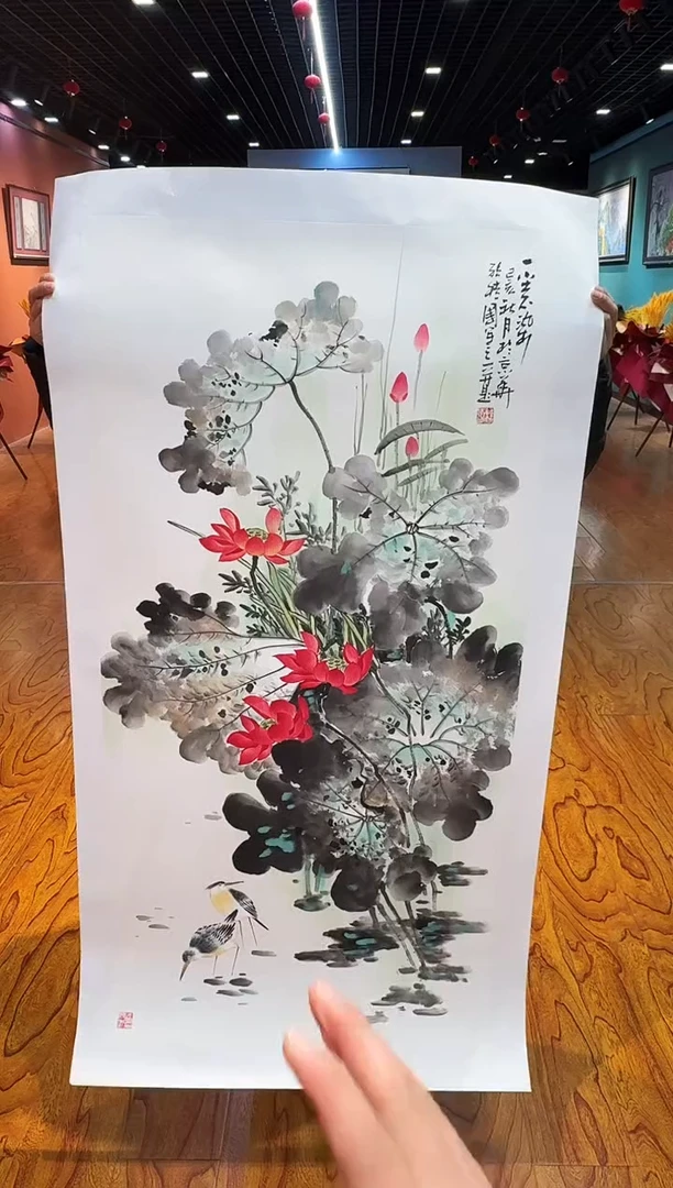 【闪购商品】国画国画孙桂国老师字画带亲笔合影证书5-30