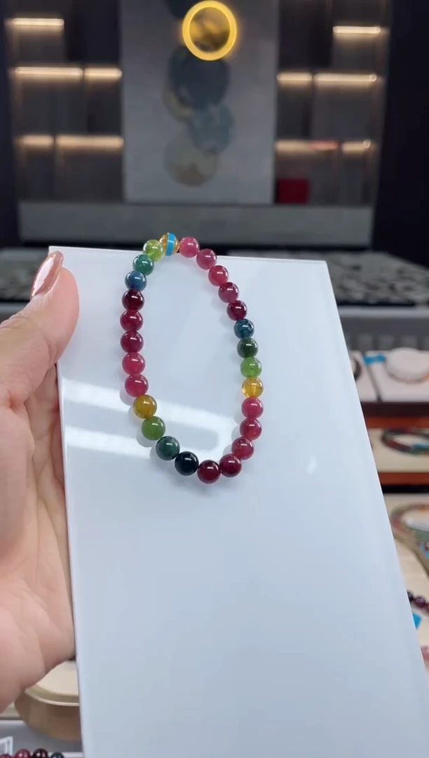 单圈手串未镶嵌碧玺（多样性发一条）T