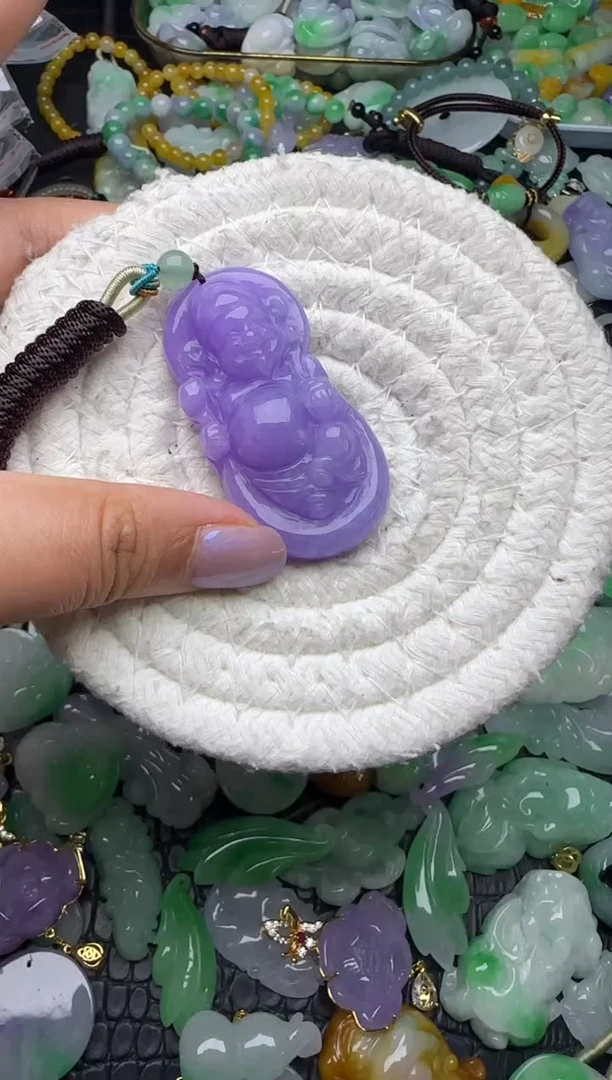 颈饰未镶嵌翡翠缅甸翡翠吊坠