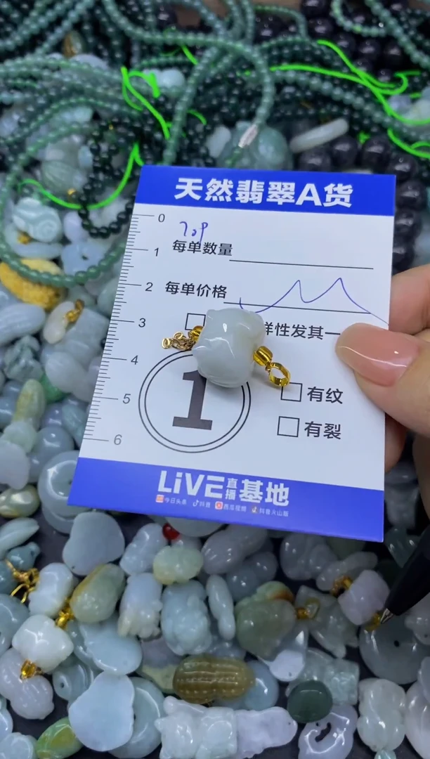 颈饰未镶嵌翡翠天然翡翠A货批量多样性发一件