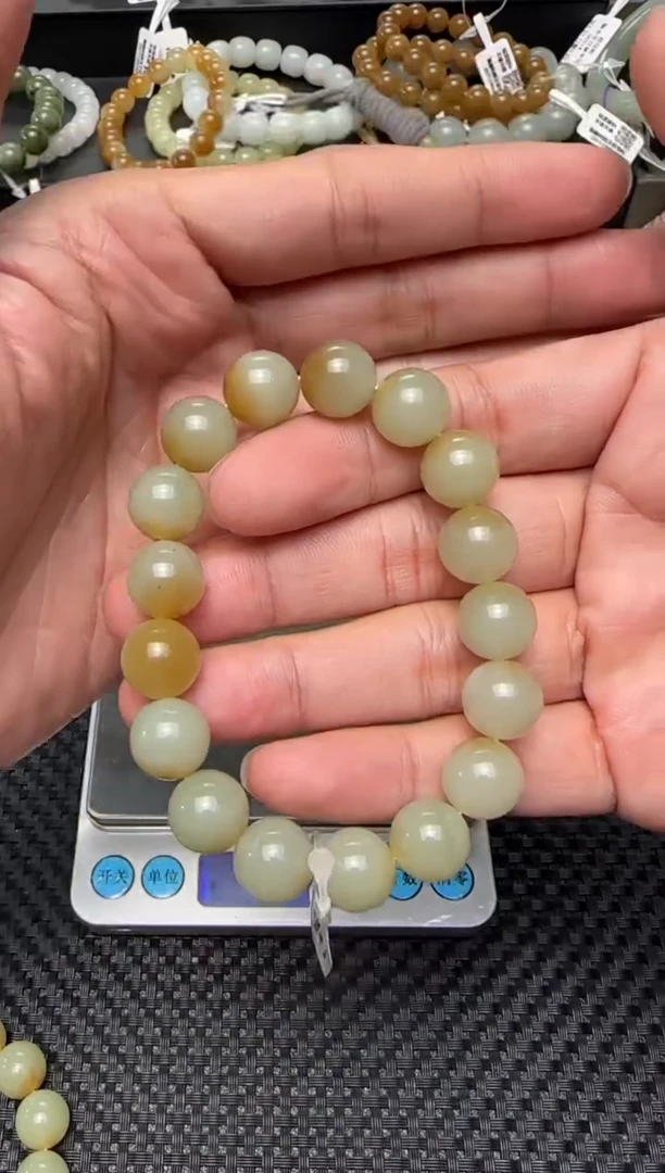 未镶嵌手串和田玉若羌糖手串卡12