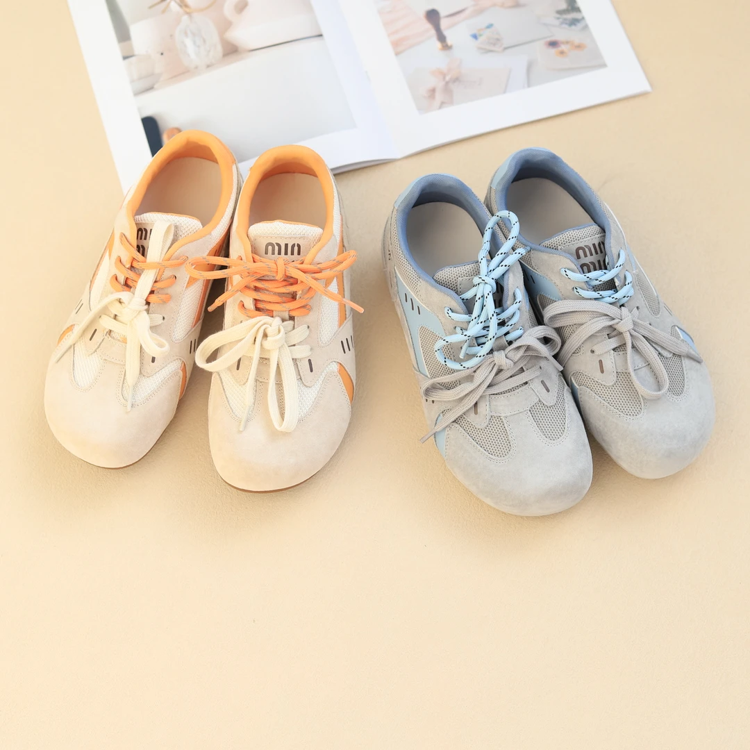 寻程2025新款真皮单鞋复古系带百搭真皮休闲德训鞋阿甘鞋女潮鞋