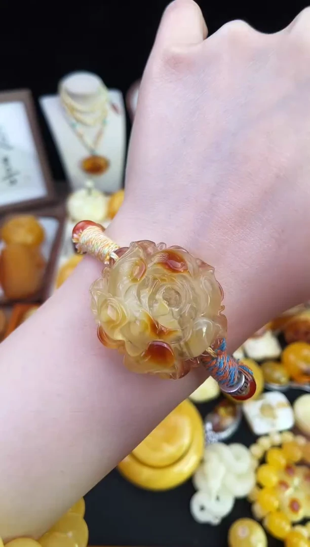 琥珀未镶嵌珠宝奇石柒月