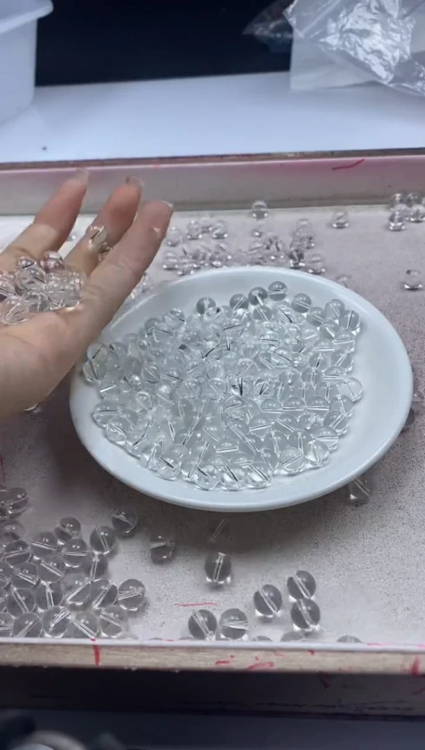 【闪购商品】未镶嵌颈饰水晶w189白水晶8mm*25颗