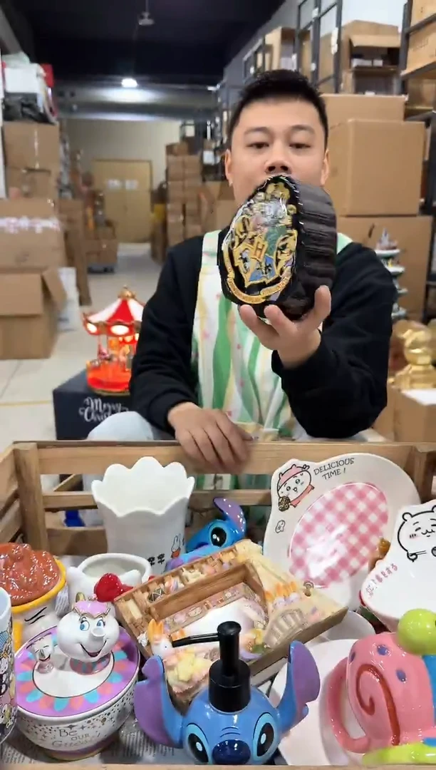 瓷片哈利波特钱罐