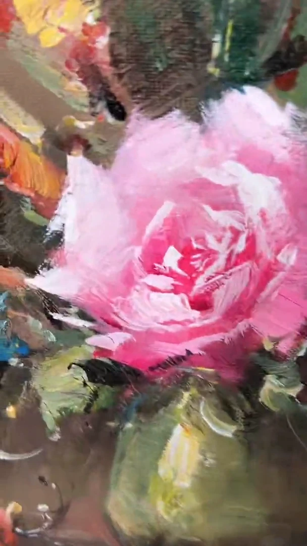 油画陶宗健-30*40-油画作品-花卉