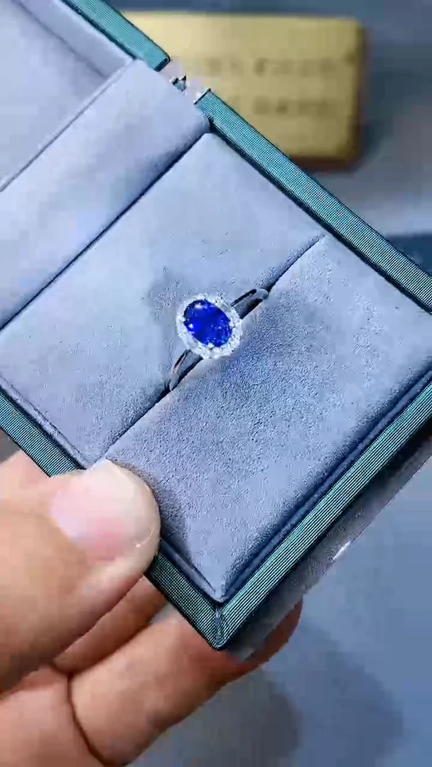 【闪购商品】蓝宝石戒指银S925镶嵌645