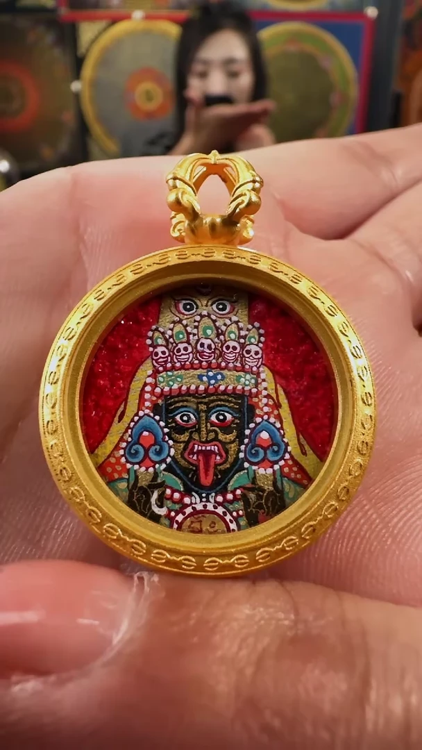 【闪购商品】吊坠壹善缘城手绘唐卡扎基粗矿2.0