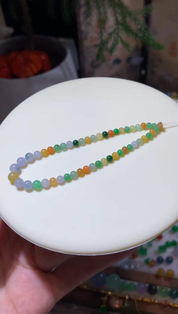 未镶嵌定制翡翠3-5卡手串