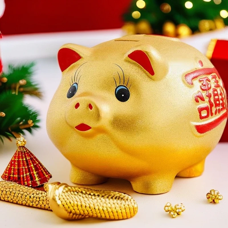 金猪只进不出的储钱罐儿童存钱罐2025新款只存不取的存钱罐儿童
